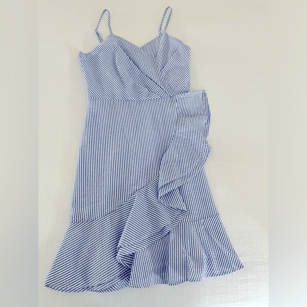 Girls Seersucker Dress (size 14)